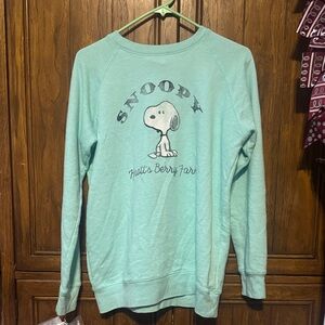 Peanuts Snoopy Mint Green Sweater